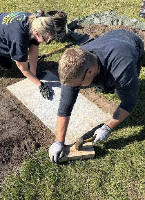 Installing a granite foundation